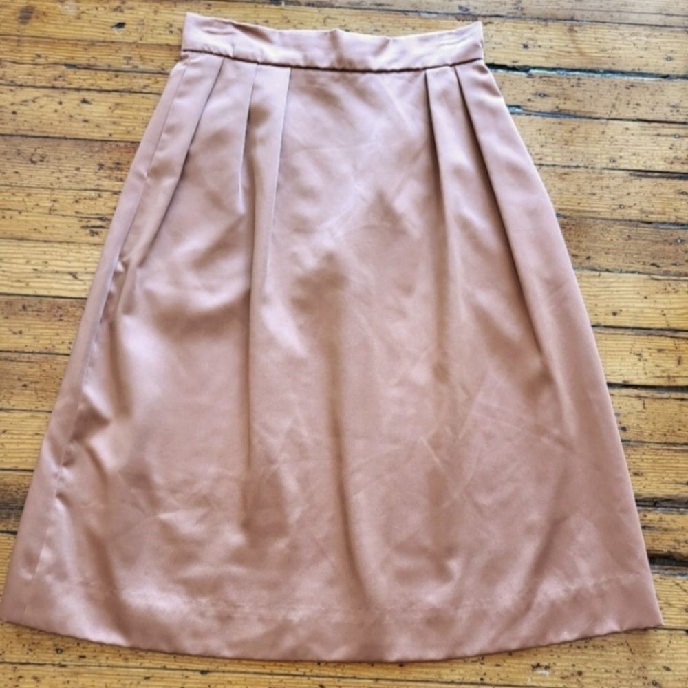John Meyer Vintage A Line Midi Skirt Champagne Size 12